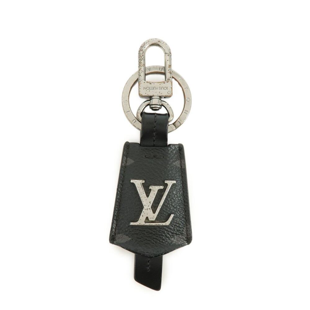 Louis Vuitton Monogram Eclipse Porte Cles Cloche Keychain Black